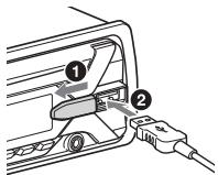 SONY MEX-N5200BT - Connexion d'un périphérique USB - 1
