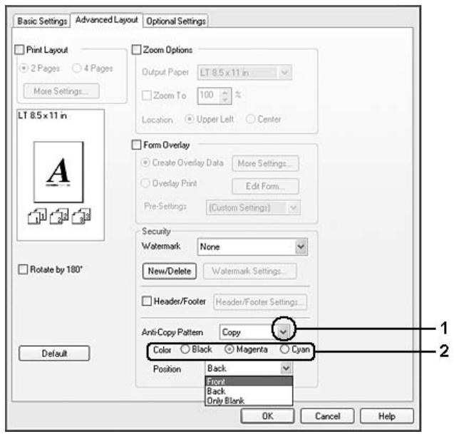 EPSON ACULASER C9200DN - Remarque : - 1