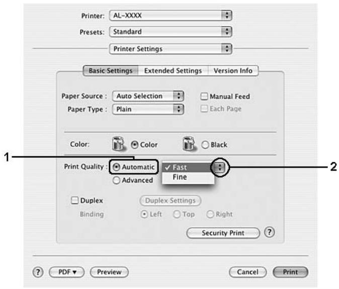 EPSON ACULASER C9200DN - Pour les utilisateurs de mac OS x version 10.4 ou antérieure - 1