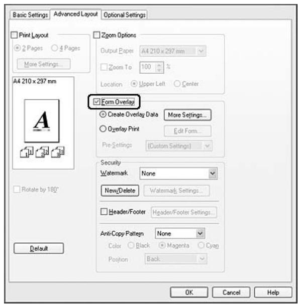 EPSON ACULASER C9200DN - Création d'un fond de page - 1