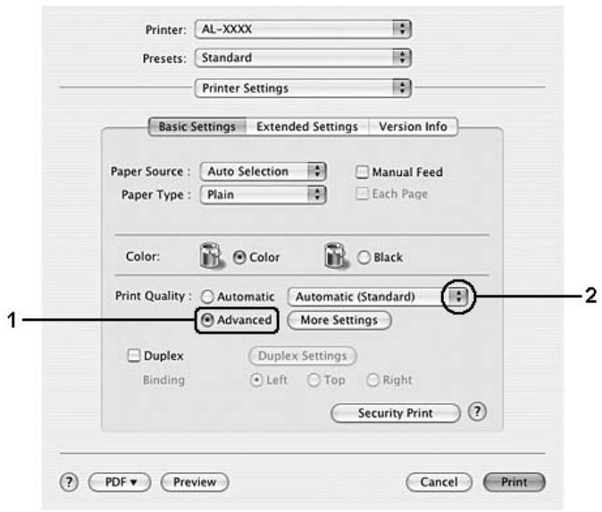 EPSON ACULASER C9200DN - Pour les utilisateurs de mac OS x version 10.4 ou antérieure - 1