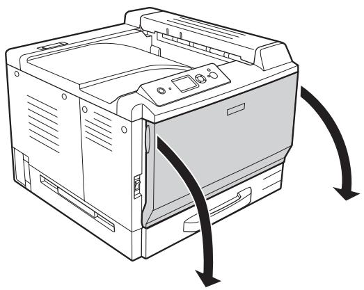EPSON ACULASER C9200DN - Ouvrez le capot f. - 1
