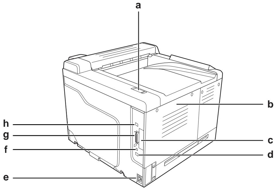 EPSON ACULASER C9200DN - Vue arrière - 1