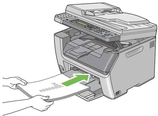EPSON ACULASER CX17NF - Chargement de supports d'impression dans le chargeur de feuilles prioritaire (PSI) - 1