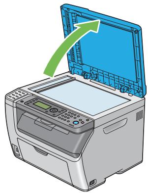 EPSON ACULASER CX17NF - Chargement d'un document original sur la vitre d'exposition - 1