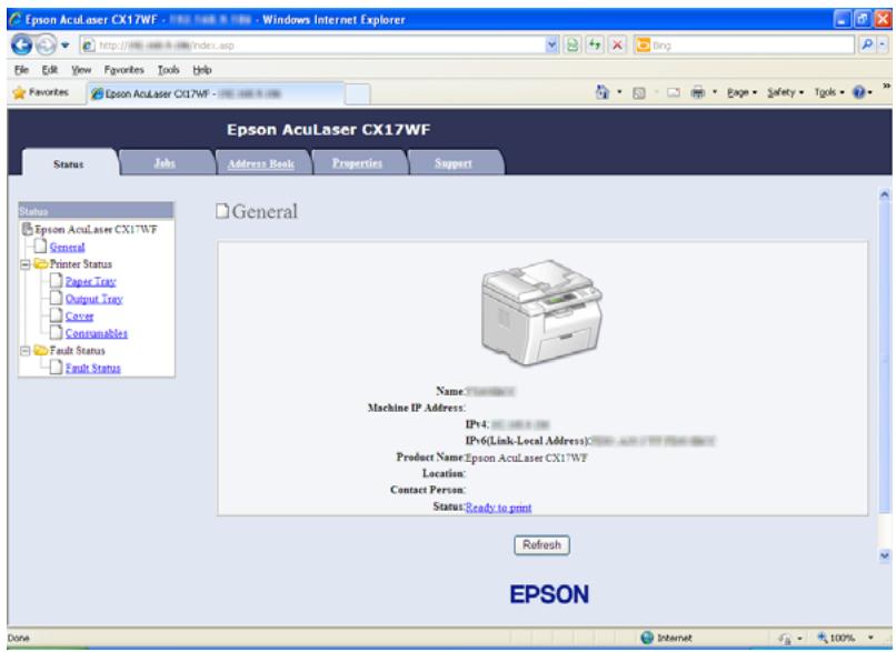 EPSON ACULASER CX17NF - Sous windows server 2008 R2 et windows 7 : - 2