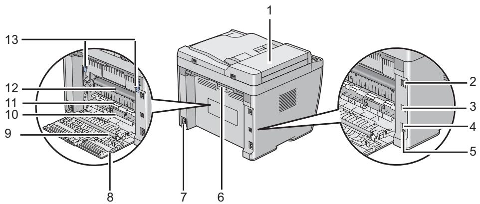 EPSON ACULASER CX17WF - Vue arrière - 1