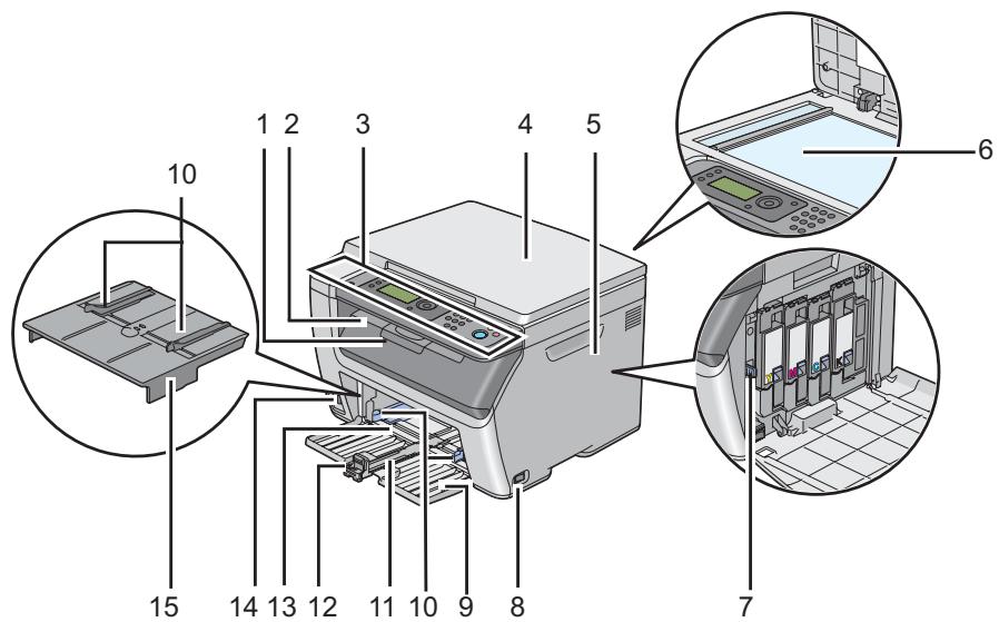 EPSON ACULASER CX17WF - Vue avant - 2