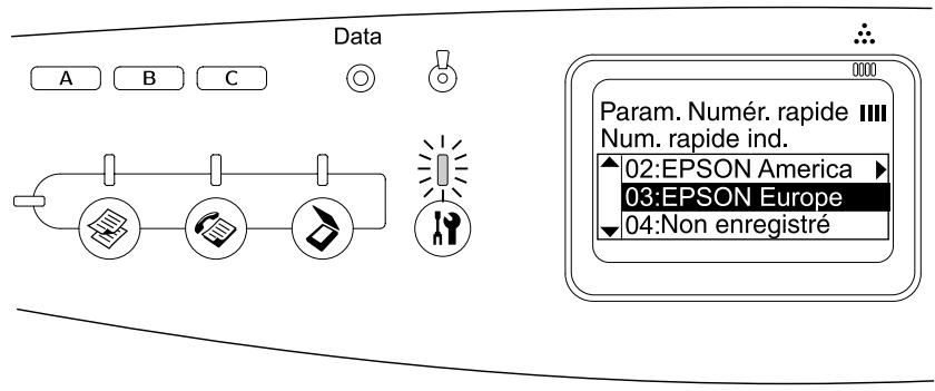 EPSON ACULASER CX21NF - Modification des destinataires - 1