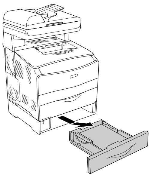 EPSON ACULASER CX21NF - Bourrage lc/g (unité papier en option et capot g) - 1