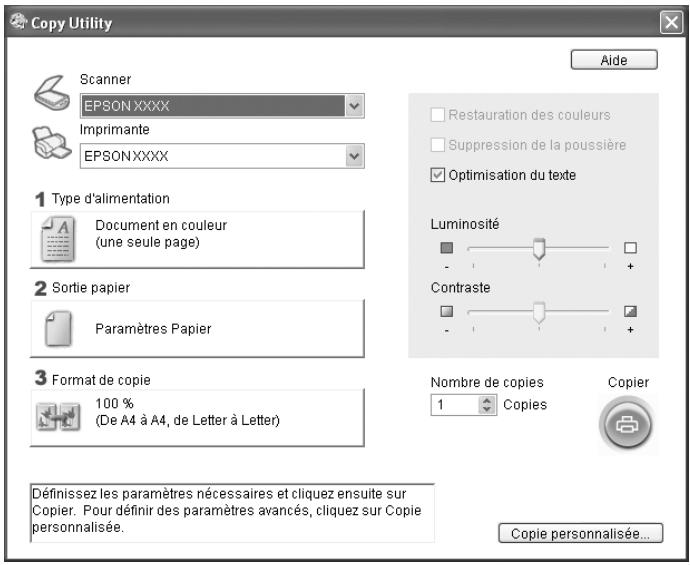 EPSON ACULASER CX21NF - Utilisation du scanner en guise de photocopieuse - 1