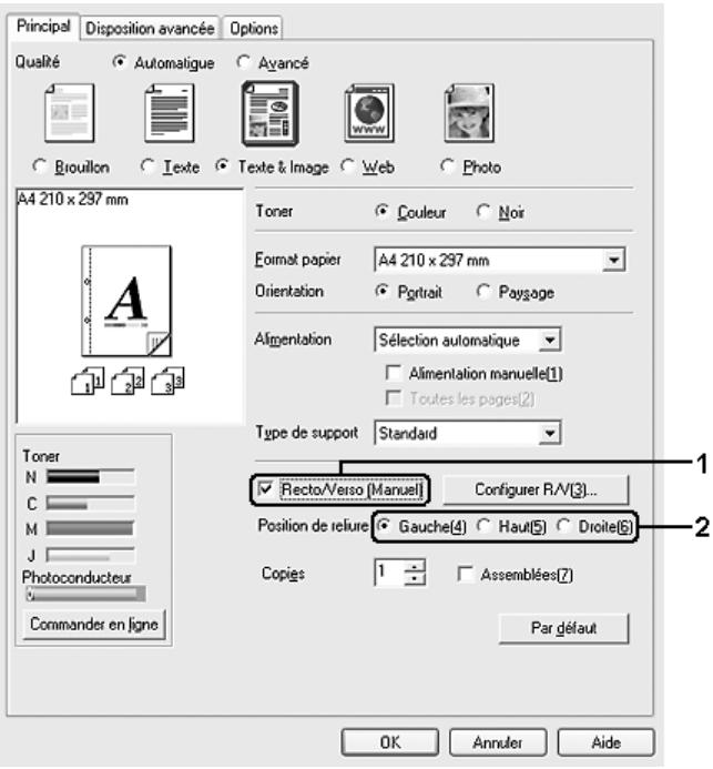 EPSON ACULASER CX21NF - Impression recto verso manuelle - 1