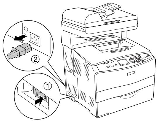 EPSON ACULASER CX21NF - Installation de l'unité papier en option - 1
