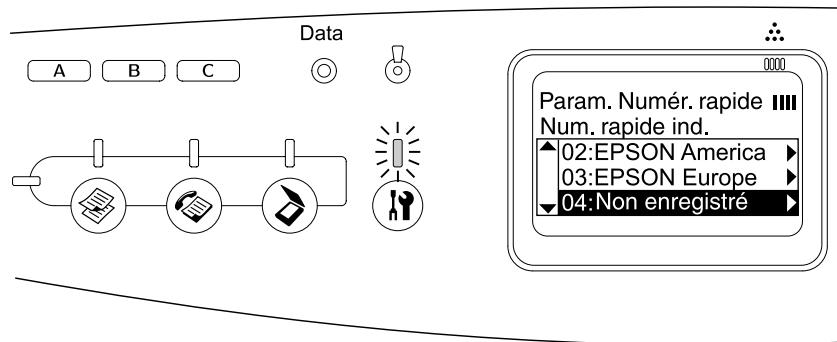 EPSON ACULASER CX21NF - Pour la numérotation rapide - 1