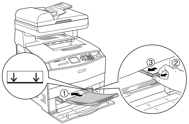 EPSON ACULASER CX21NF - Lorsque des transparents sont coincés dans le bac BM - 3