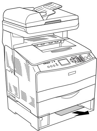 EPSON ACULASER CX21NF - Bourrage lc/g (unité papier en option et capot g) - 2