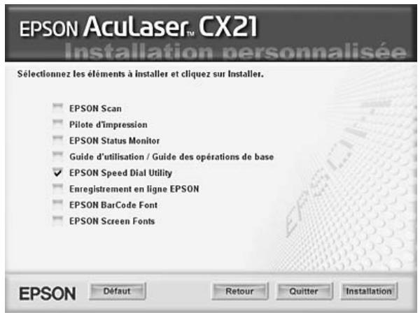 EPSON ACULASER CX21NF - Remarque : - 2