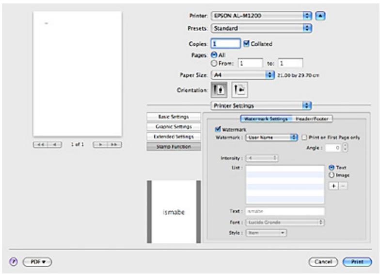 EPSON ACULASER M1200 - Impression de filigranes (AcuLaser M1200 uniquement) - 1