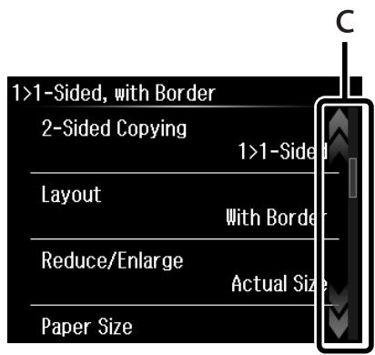 EPSON XP 615 - Utilisation de l'écran LCD - 2