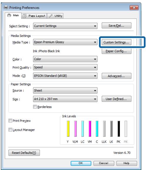 EPSON SC-P600 - Enregistrement des paramètres de support - 2