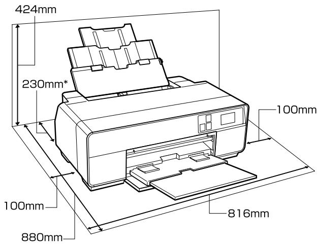 EPSON SC-P600 - Espace d'installation - 1