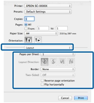 EPSON SC-P600 - Configuration des paramètres sous mac OS x - 2