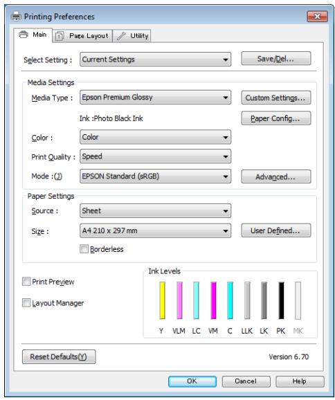 EPSON SC-P600 - Affichage de l'écran configuration - 2