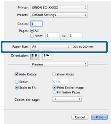 EPSON P600 - Configuration des paramètres sous mac OS x - 1