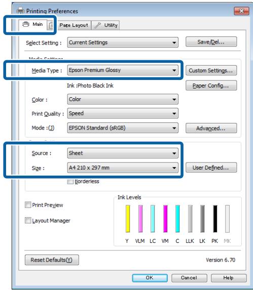 EPSON P600 - Réglages sous windows - 2