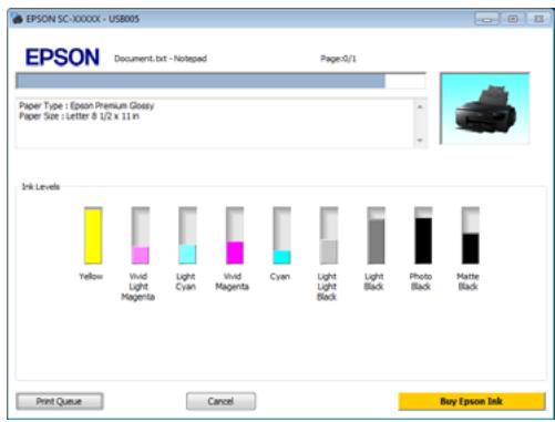 EPSON P600 - EPSON status monitor 3 - 1