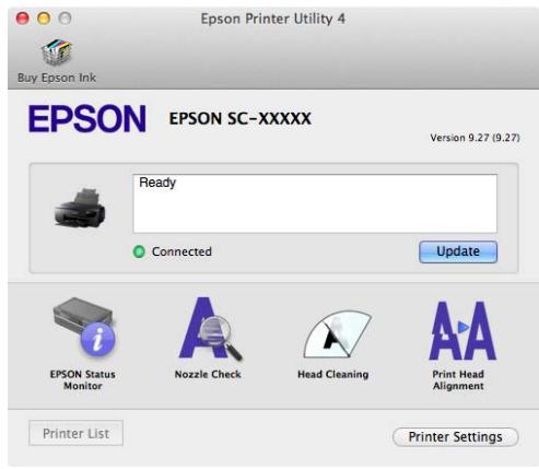EPSON P600 - Démarrage d'epson printer utility 4 - 1