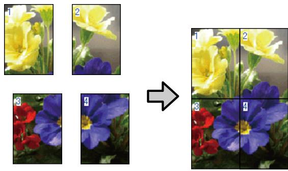 EPSON P600 - Impression de poster (agrandir pour couvrir plusieurs feuilles et imprimer - windows uniquement) - 1