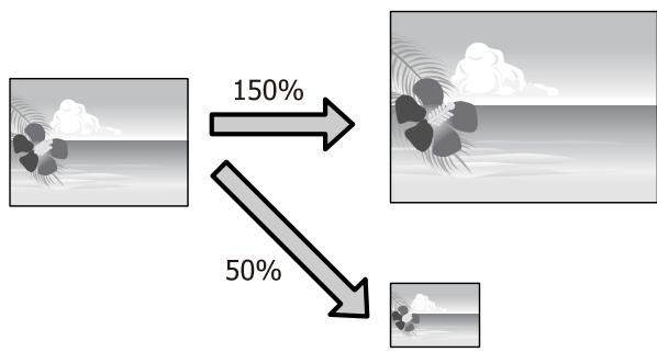 EPSON P600 - Agrandissement/reduction de l'impression - 3