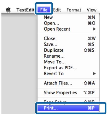 EPSON SC-P600 PHOTO A3 - Méthodes d'impression de base (mac OS x) - 1