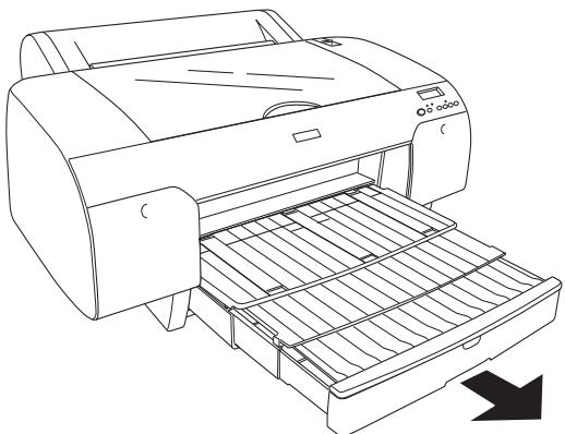 EPSON STYLUS PRO 4880 - Chargement de papier au format A3 ou plus large dans le magasin papier - 1
