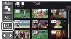 PANASONIC HC-VX870 - Touchez la scène ou l'image fixe à dire. - 1