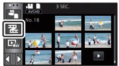 PANASONIC HC-VX870 - Faits saillants et intervalles par index - 2