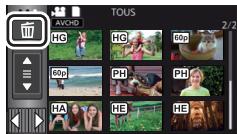 PANASONIC HC-VX870 - Suppression de scènes/images fixes - 2