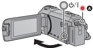 PANASONIC HC-VX870 - Permettre sous/hors tension l'appareil avec la touche alimentation - 1