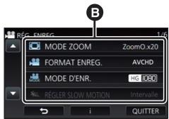 PANASONIC HC-VX870 - Utilisation de l'écran de menu - 3