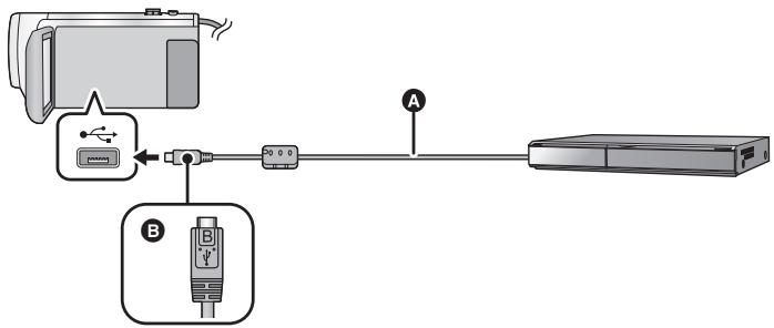 PANASONIC HC-VX870 - Duplication avec équipement doté d'un connecteur USB - 1