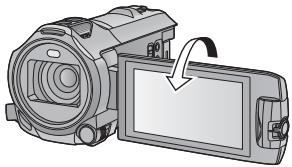 PANASONIC HC-VX870 - Tournez l'écran ACL vers le côté objectif. - 1
