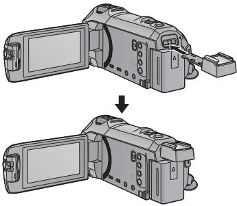 PANASONIC HC-VX870 - Fixation de l'adaptateur de griffe porte-accessoires - 1