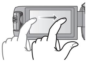PANASONIC HC-VX870 - Toucher et glissement - 2