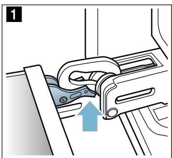 SIEMENS HB578A0S0 - Décrocher la porte de l'appareil - 1