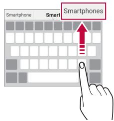LG G6 - Suggestion de mots - 2