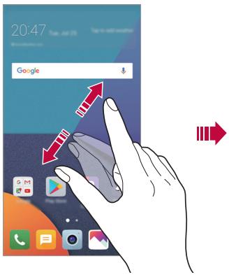 LG G6 - Visualisation du thème d'arrière-plan - 1