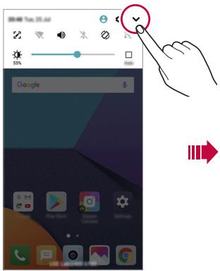 LG G6 - Panneau de notifications - 1
