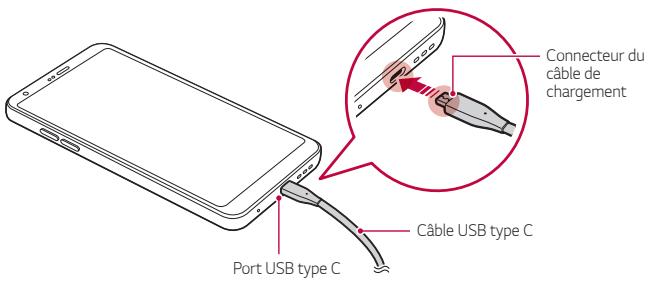 LG G6 - Chargement de la batterie - 1