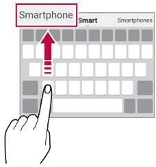 LG G6 - Suggestion de mots - 1